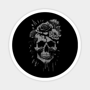 goth rock skull design Magnet